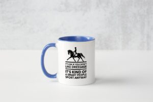 Blue Coffee Mug with Quote