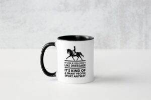 Black Coffee Mug with Quote