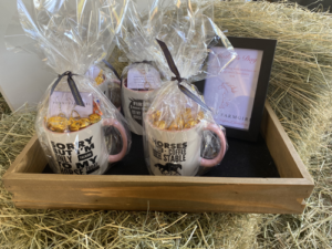 Gift Coffee Mugs including jewellery and chocolates